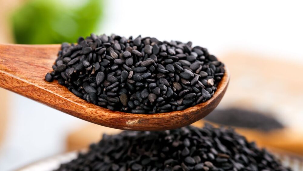 Black Cumin seeds also called Kalonji or Nigella Seeds