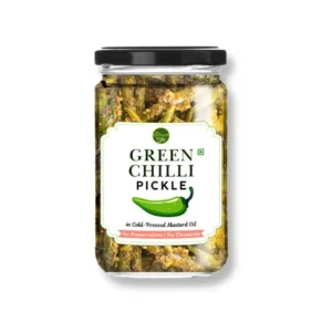 Spicy Green Chilly Pickle 350g - No Preservative | Sundried