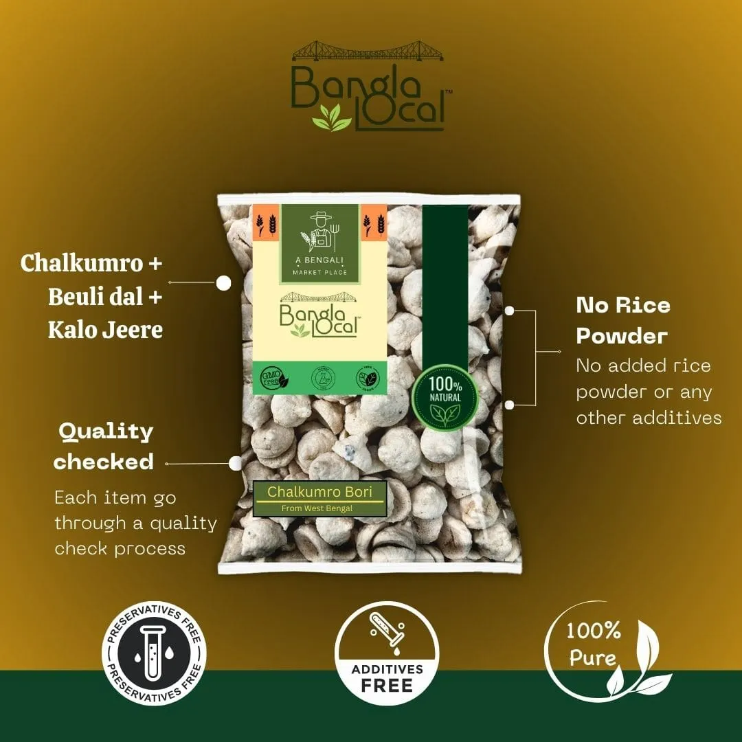 Chalkumro Bori 200g (Chalkumro & Beulidal) | 0% Additives | Medium Size - Image 2
