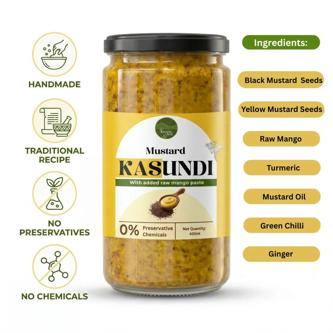 Mustard Mango Kasundi 400ml - Zero Preservatives & Chemicals - Image 2