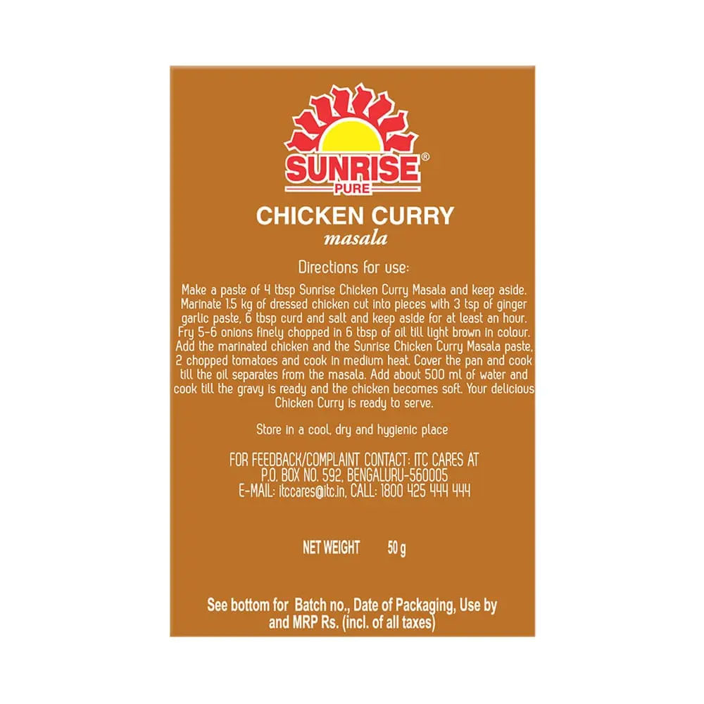 Sunrise Chicken Curry Masala 50g - Image 2