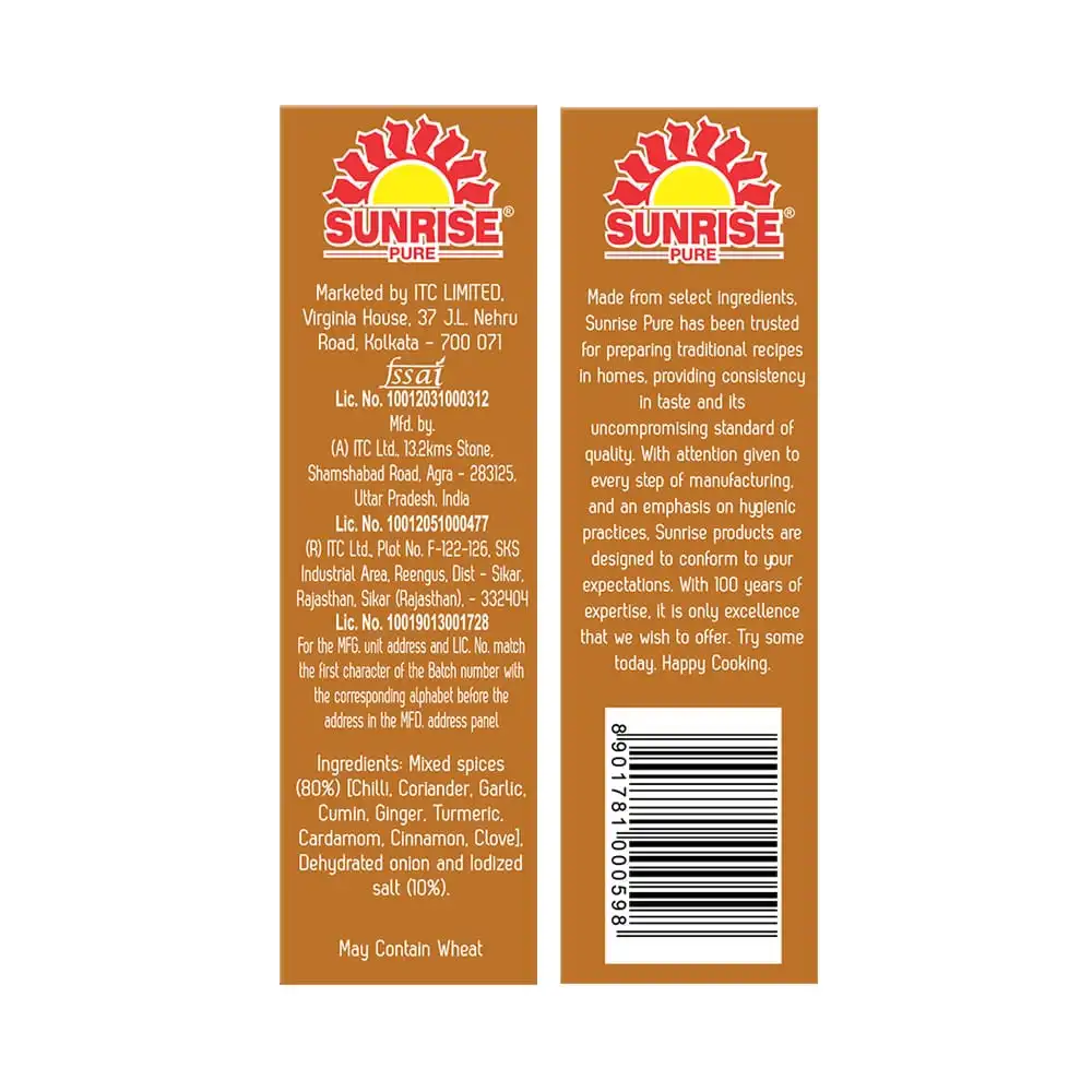Sunrise Chicken Curry Masala 50g - Image 3