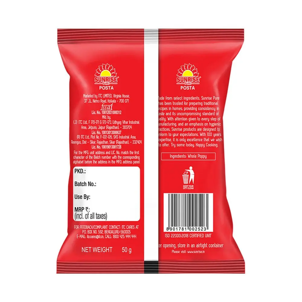 Sunrise Posta Whole 50g - Image 4